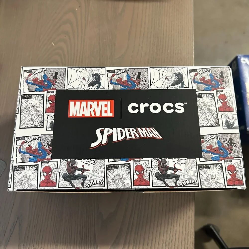 Crocs Kids Team Spiderman All Terrain Clogs Navy Size J4
